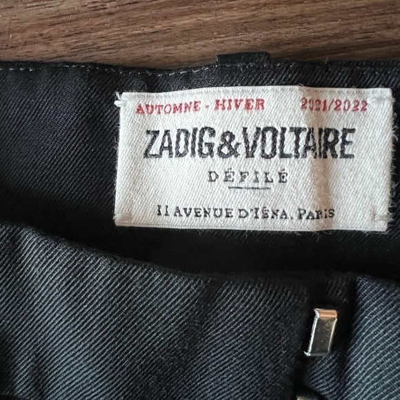 Zadig&Voltaire
Poetia turn-up hem gabardine trousers - Picture 12 of 14